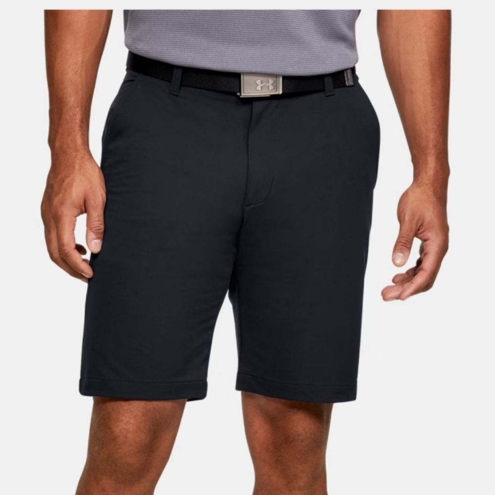 MEN'S UNDER ARMOUR BLACK LOOSE MATCH PLAY ATHLETIC SHORTS 34